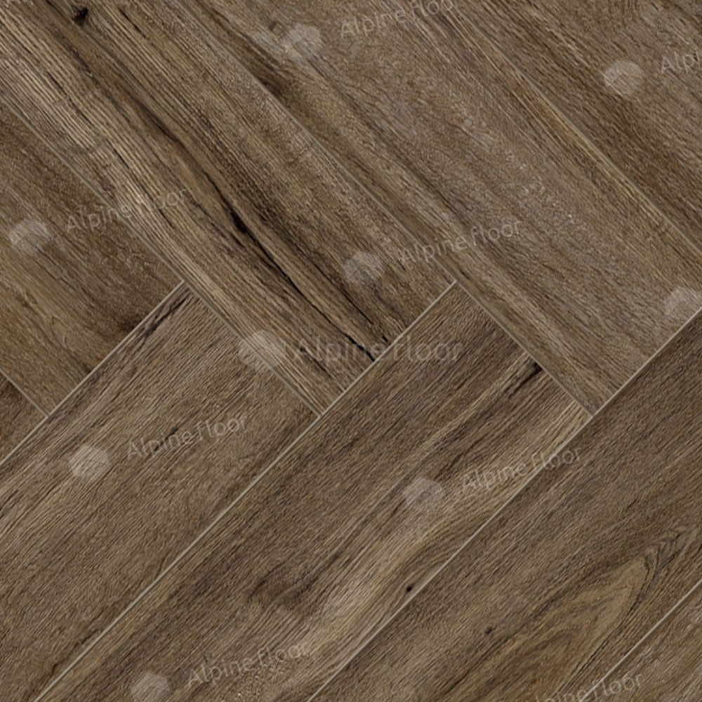 Ламинат Alpine Floor Herringbone 12 Pro Дуб Бордо LF106-10