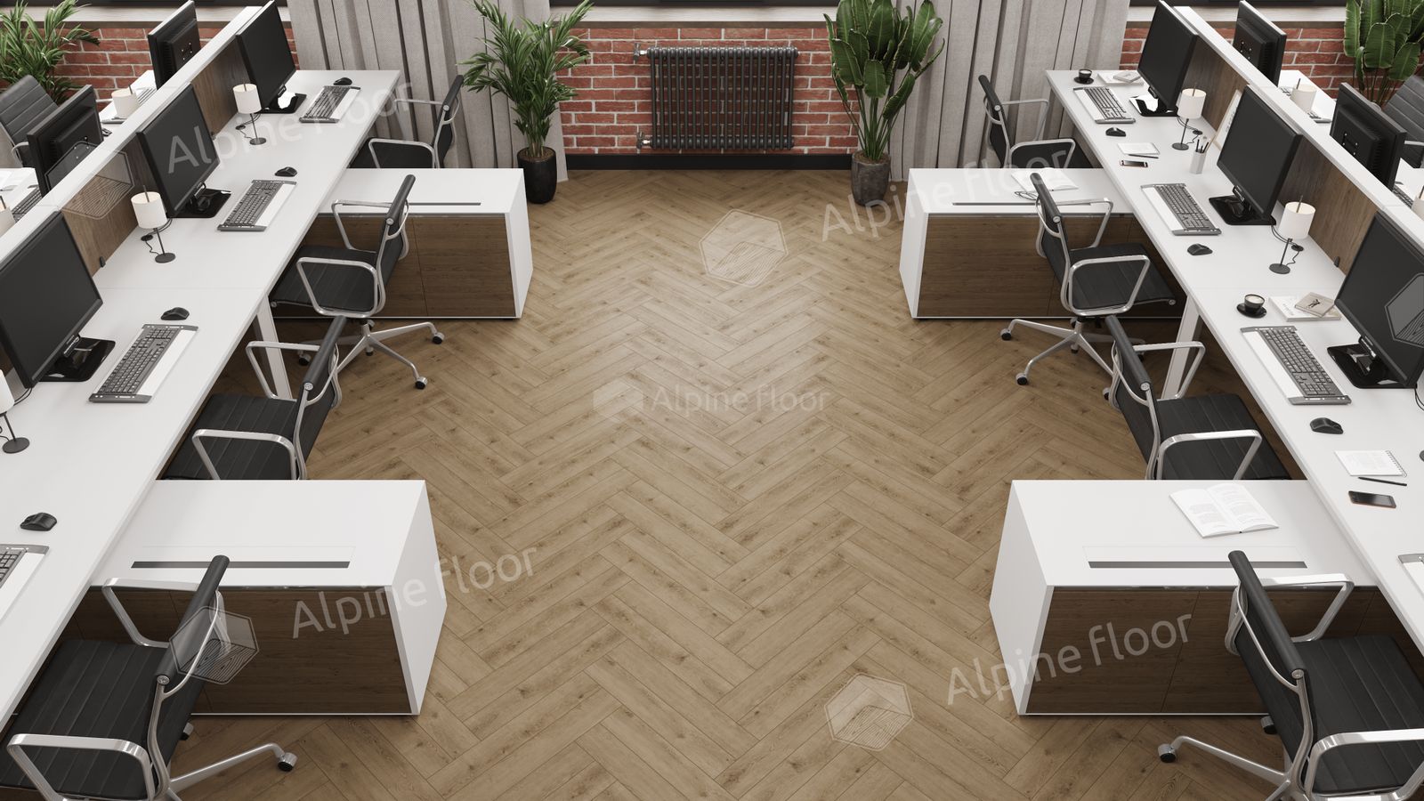 Ламинат Alpine Floor Herringbone LF102-07 Дуб Прованс