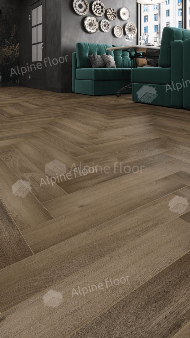 Ламинат Alpine Floor Herringbone LF102-11 Дуб Анжу