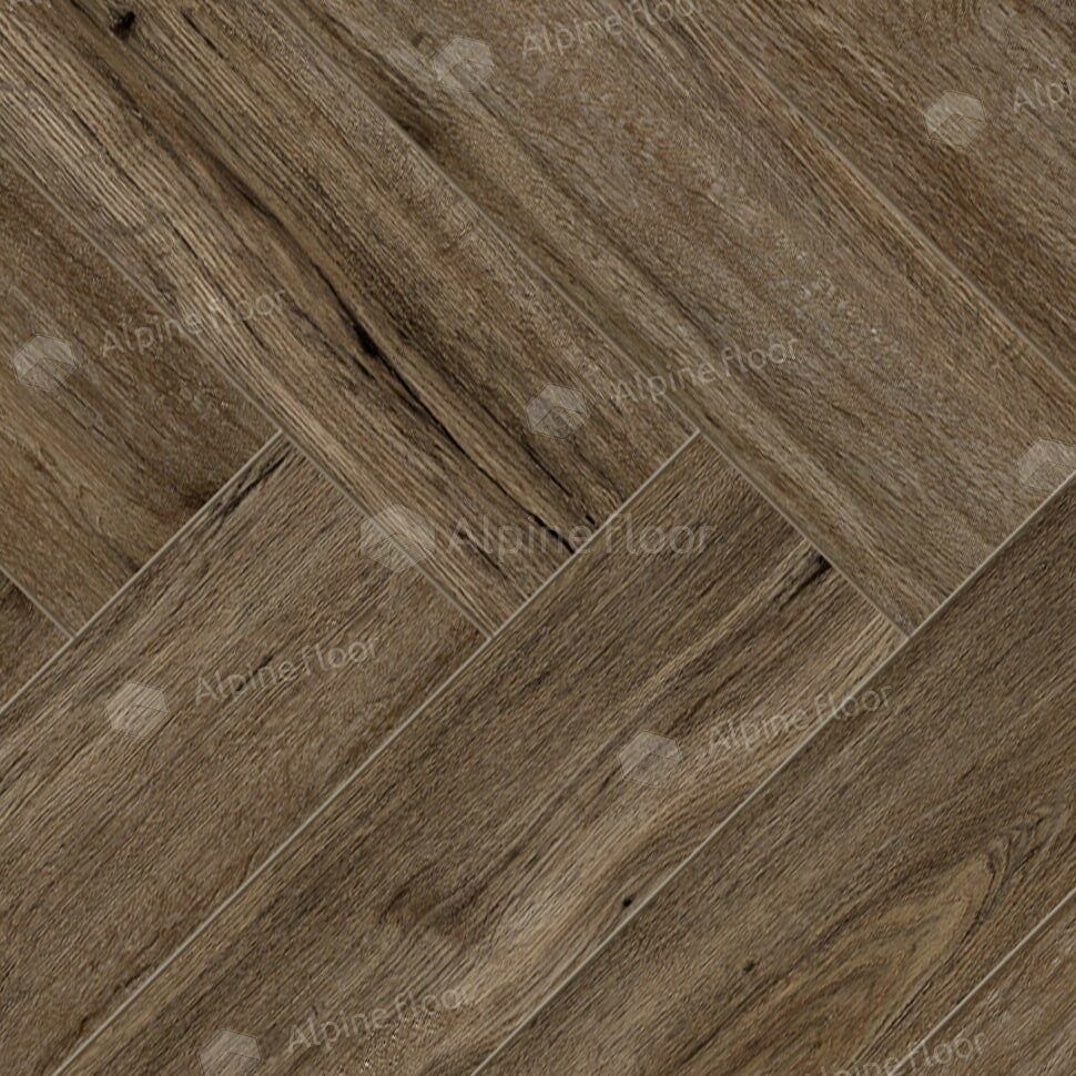Ламинат Alpine Floor Herringbone LF102-10 Дуб Бордо
