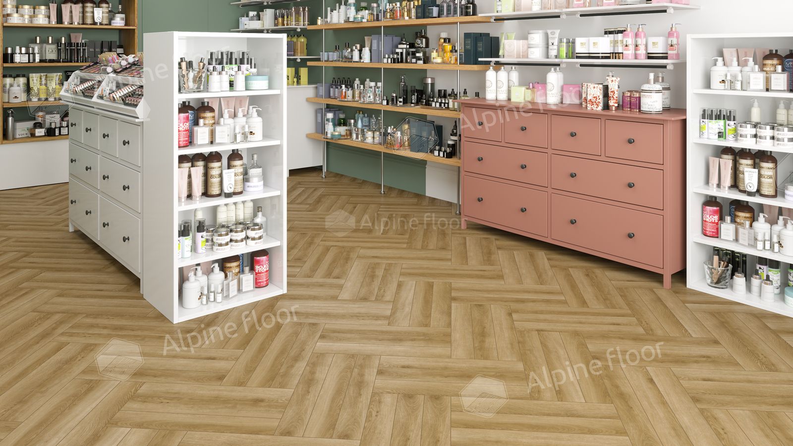 Ламинат Alpine Floor Herringbone 12 Pro Дуб Эльзас LF106-02