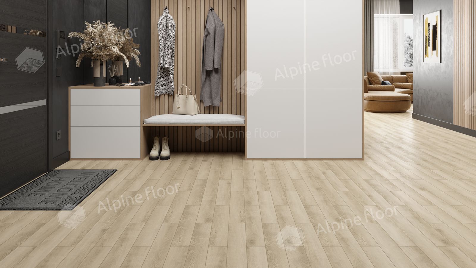Ламинат Alpine Floor Herringbone 12 Pro Орлеан LF106-08