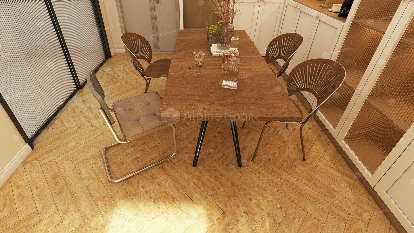 Ламинат Alpine Floor Herringbone LF107-06 Дуб Пьемонт