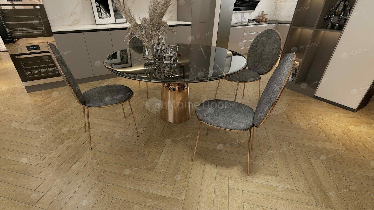 Ламинат Alpine Floor Herringbone LF107-08A Дуб Молизе